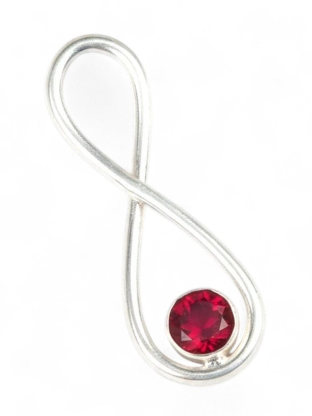 Mozambique Garnet Gemstone Handmade 925 Sterling Silver Pendant 1.90"